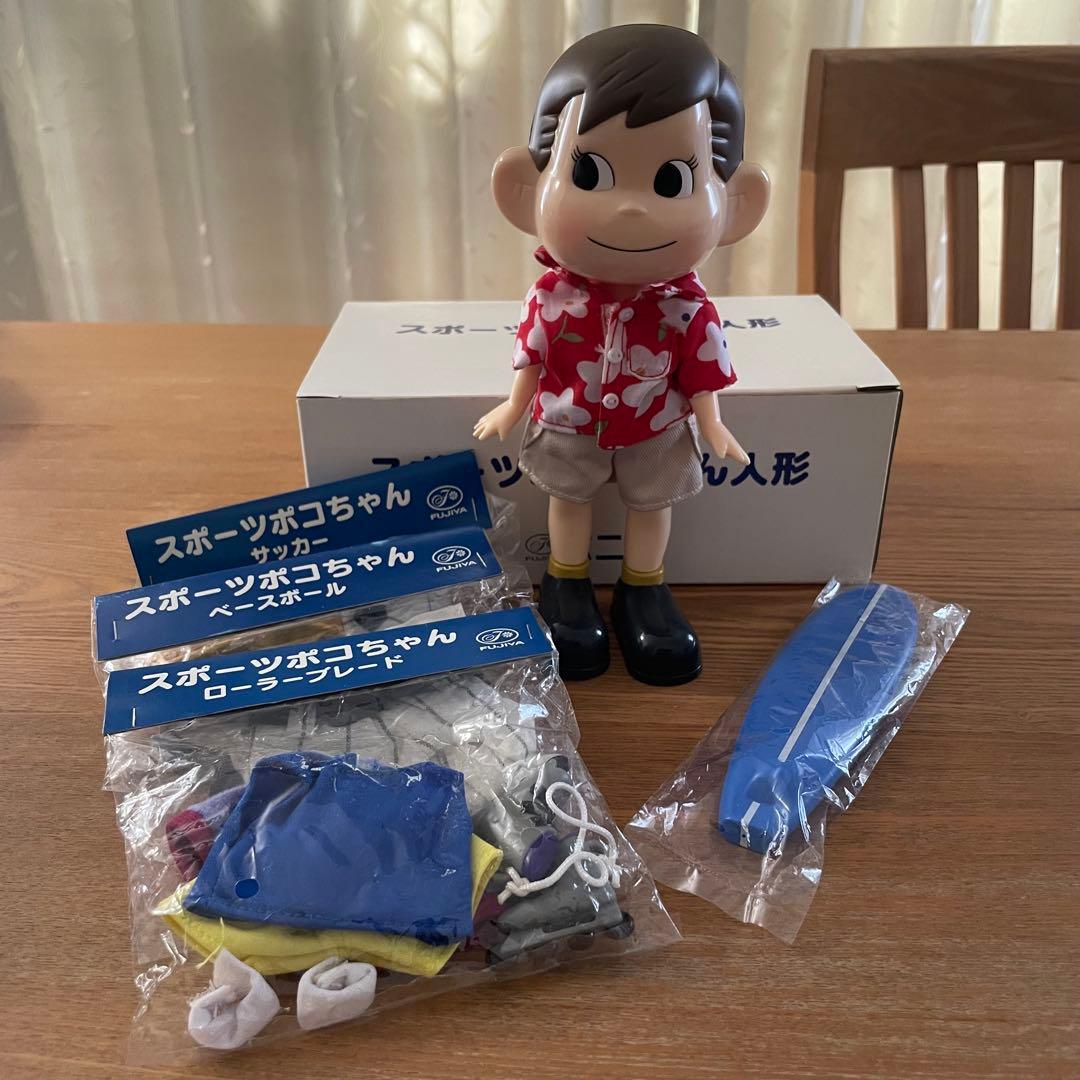 不二家 スポーツポコちゃん人形 着替え3着付き - メルカリ