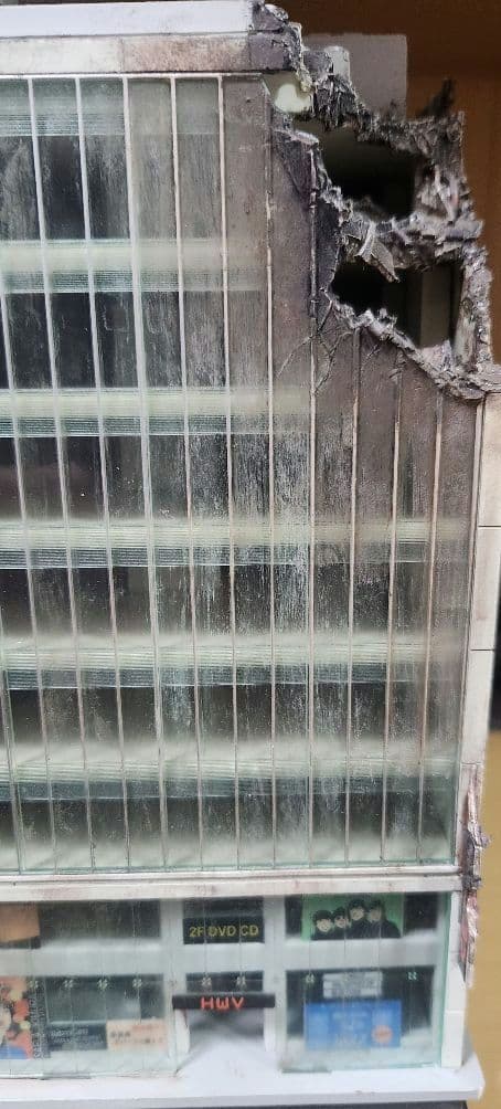 ジオラマ ビル 廃墟カスタム品