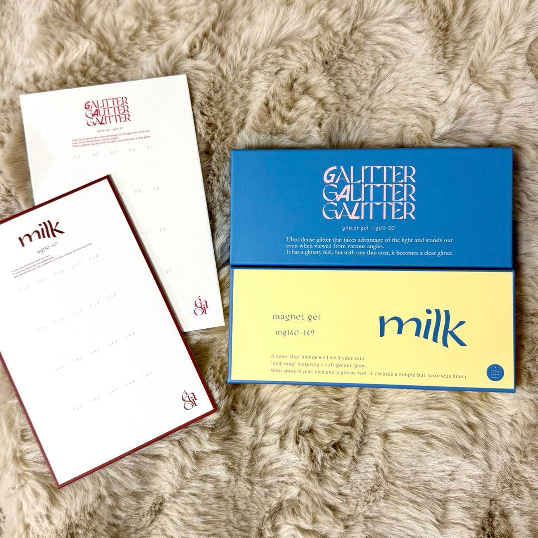 énoi ミルクマグ&ギャリッター　寒色 10色セット