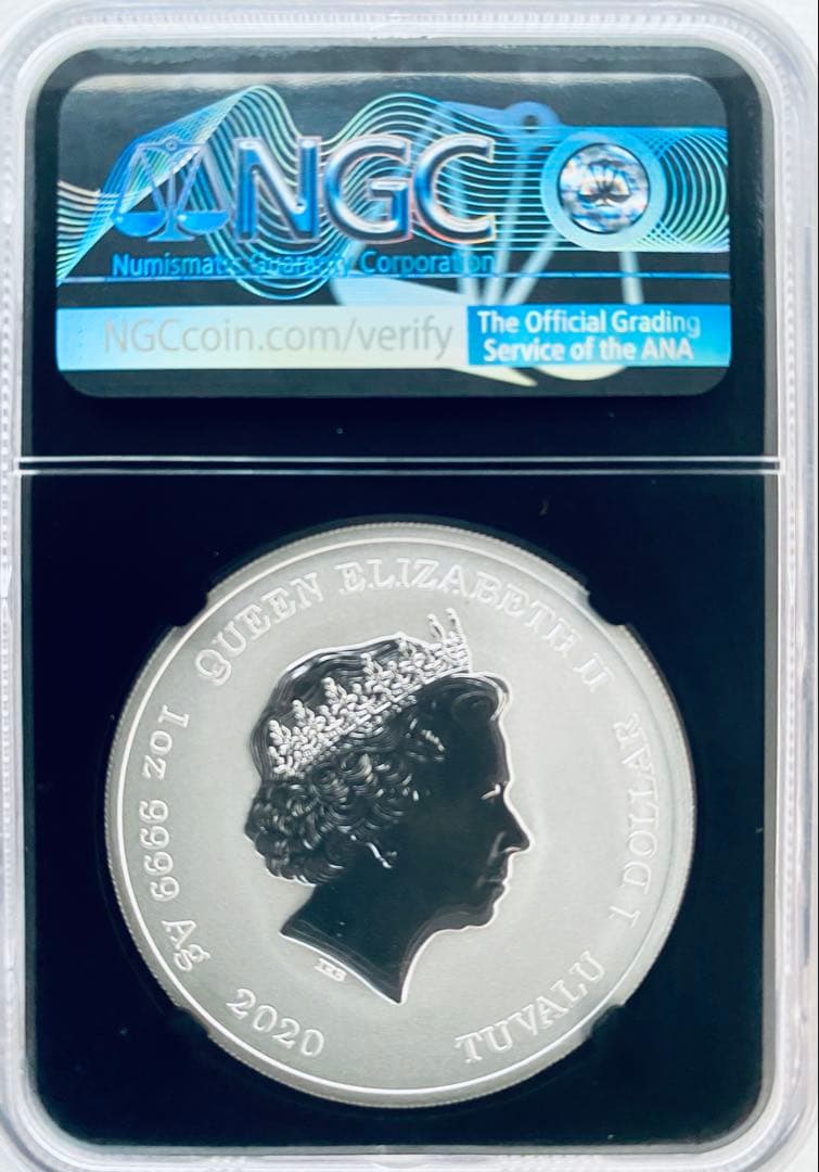 2020年ツバル ジェームズ・ボンド007 1oz 1ドル銀貨 NGC MS70 - メルカリ