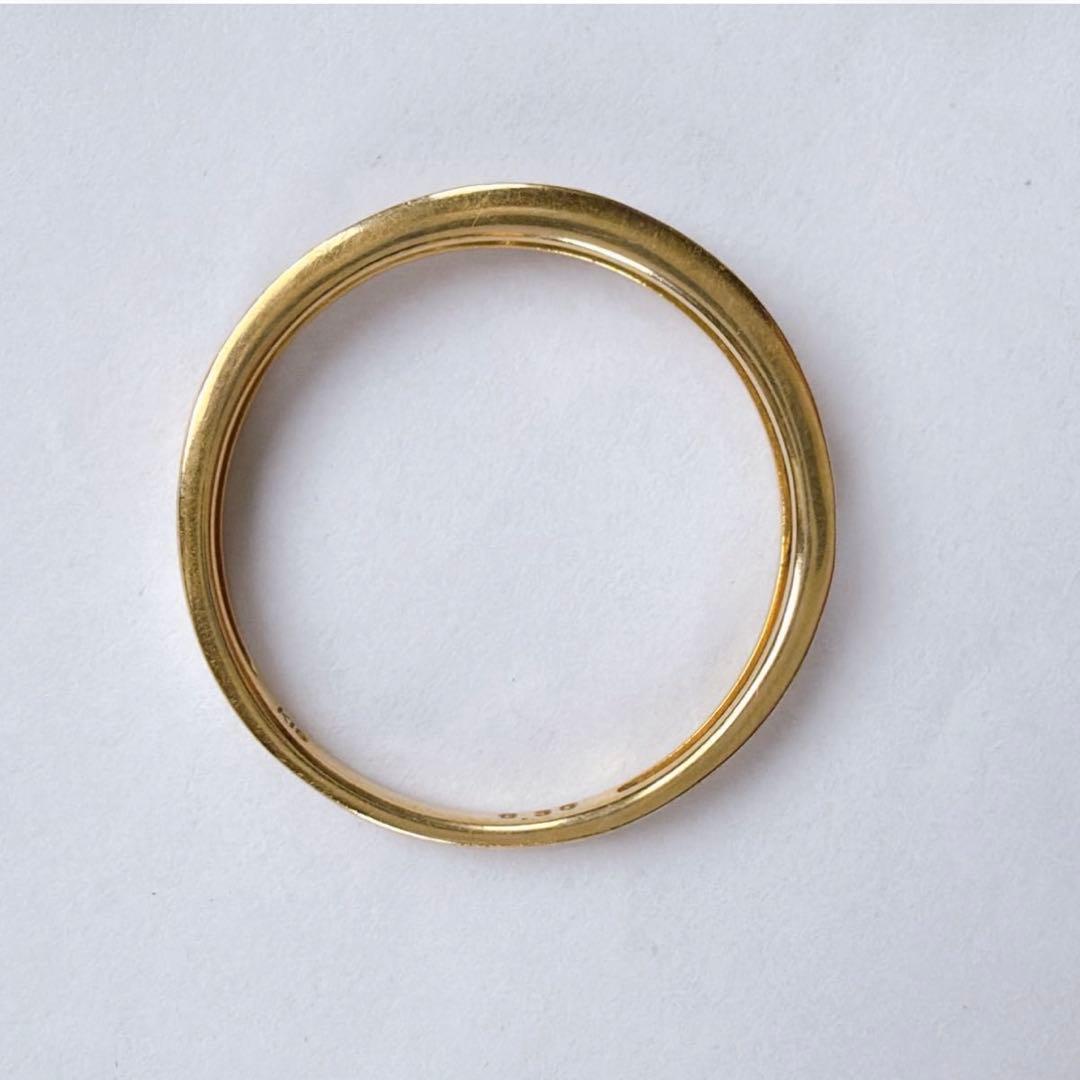 【E7265】 K18 天然ダイヤモンド 0.30ct ハーフエタニティ 13号