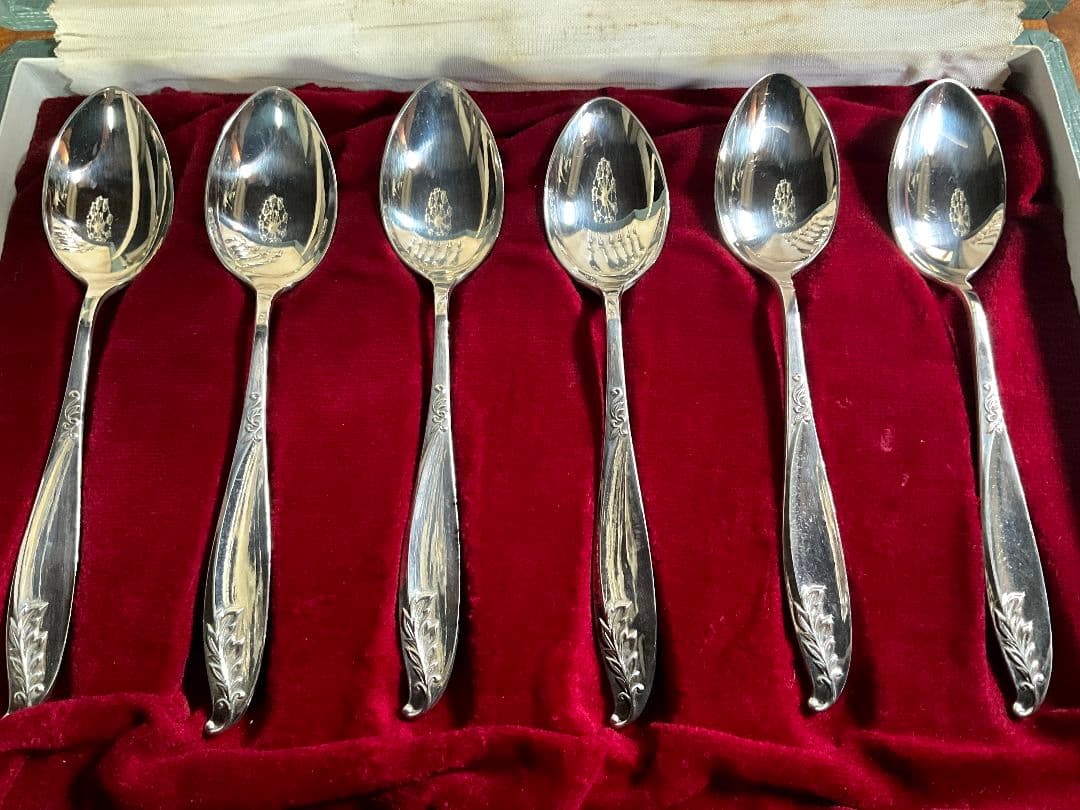 カトラリーセット スプーン6本 フォーク6本 銀製 シルバー850 126g