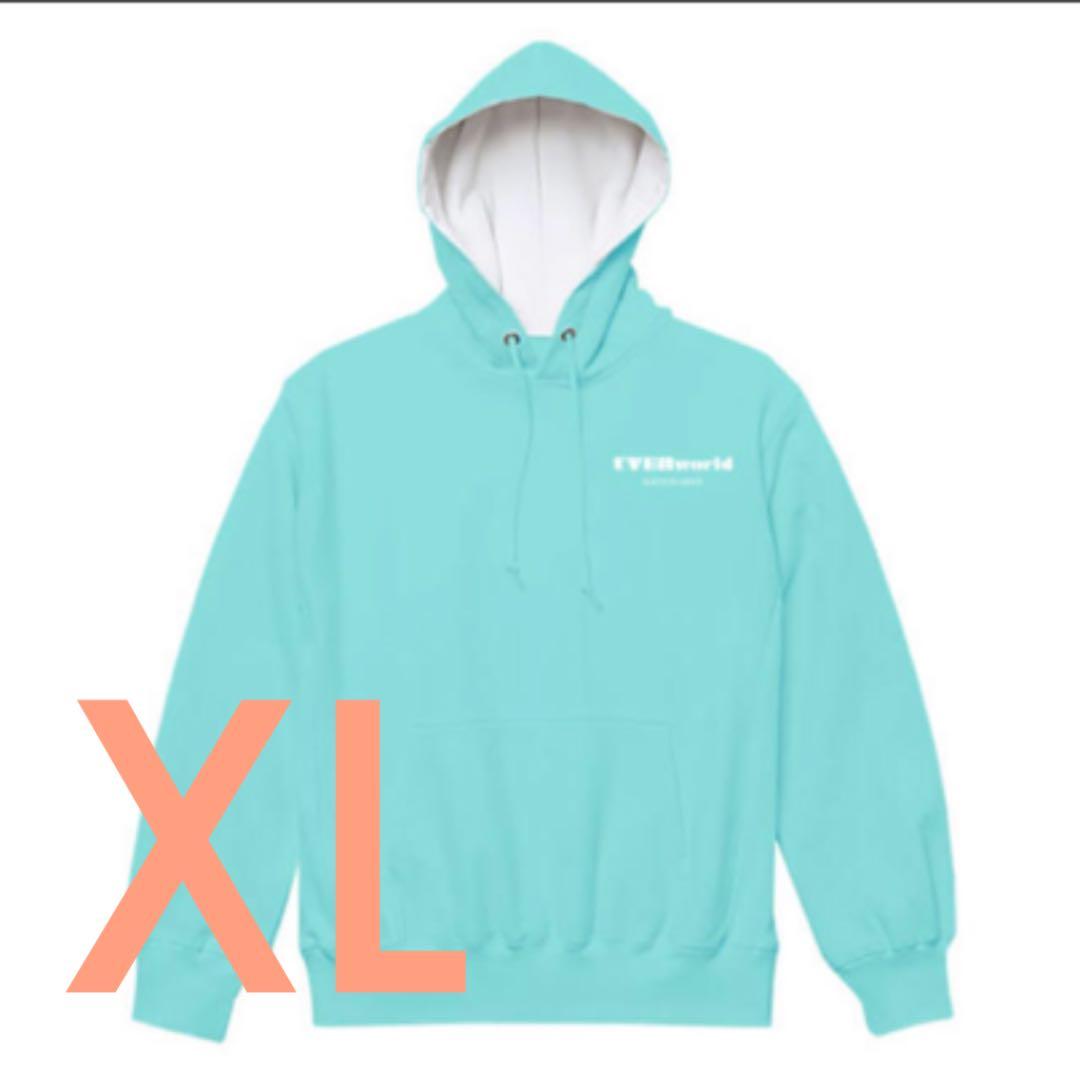 UVERworld パーカー ターコイズブルー XL