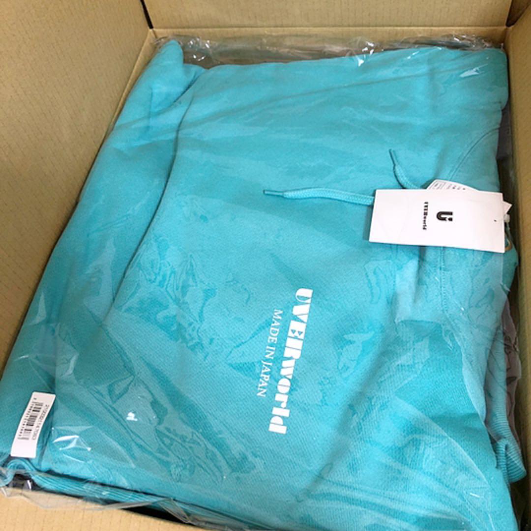 UVERworld パーカー ターコイズブルー XL - メルカリ