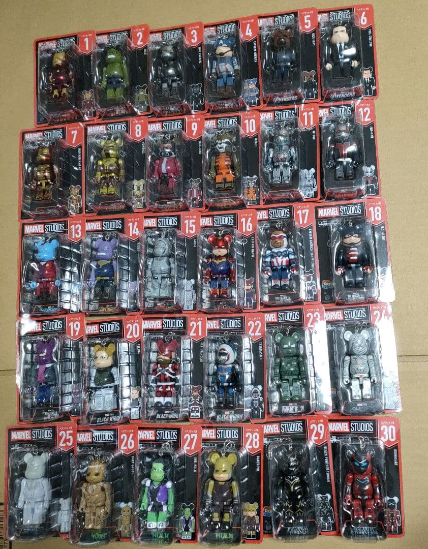 MARVEL　Happyくじ　ベアブリック賞　コンプリートセット