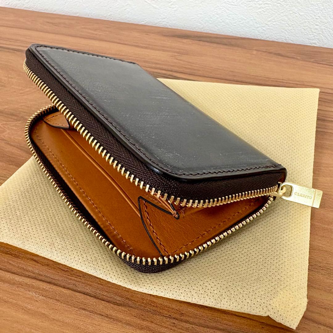 CRAFSTO クラフスト ブライドルレザー ファスナー小銭入れ ダークブラウン