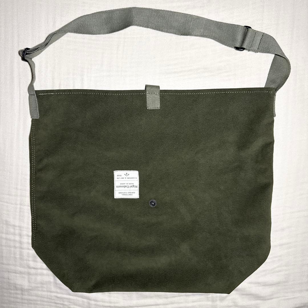 Nigel Cabournウルトラスエードマルチバッグ グリーン 日本製