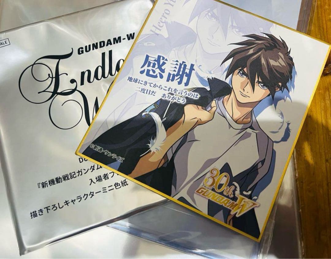 新機動戦記ガンダムW Endless Waltz特別篇 特典 ミニ色紙 ヒイロ