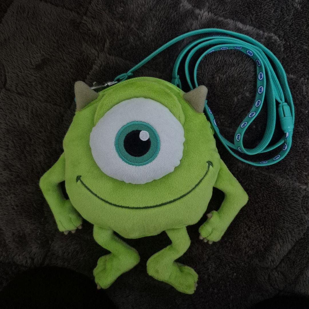 マイク・ワゾウスキ パスケース ぬいぐるみ型 ショルダー DISNEY