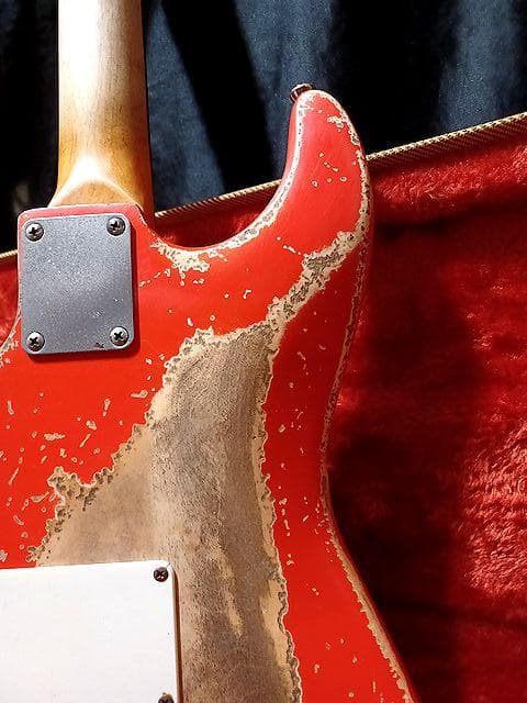 FiestaRed Relic LaquerFinishStratocaster - メルカリ