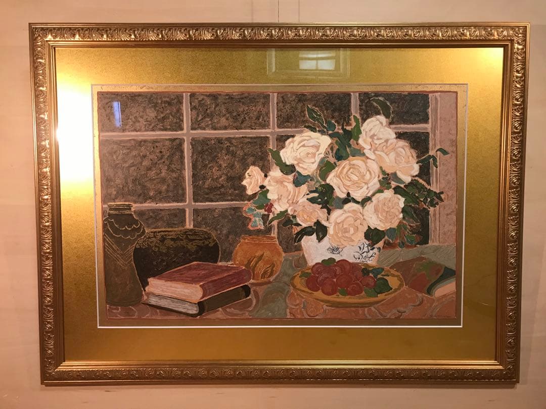 エレン・ガン「バラの季節Ⅰ」シルクスクリーン直筆サイン