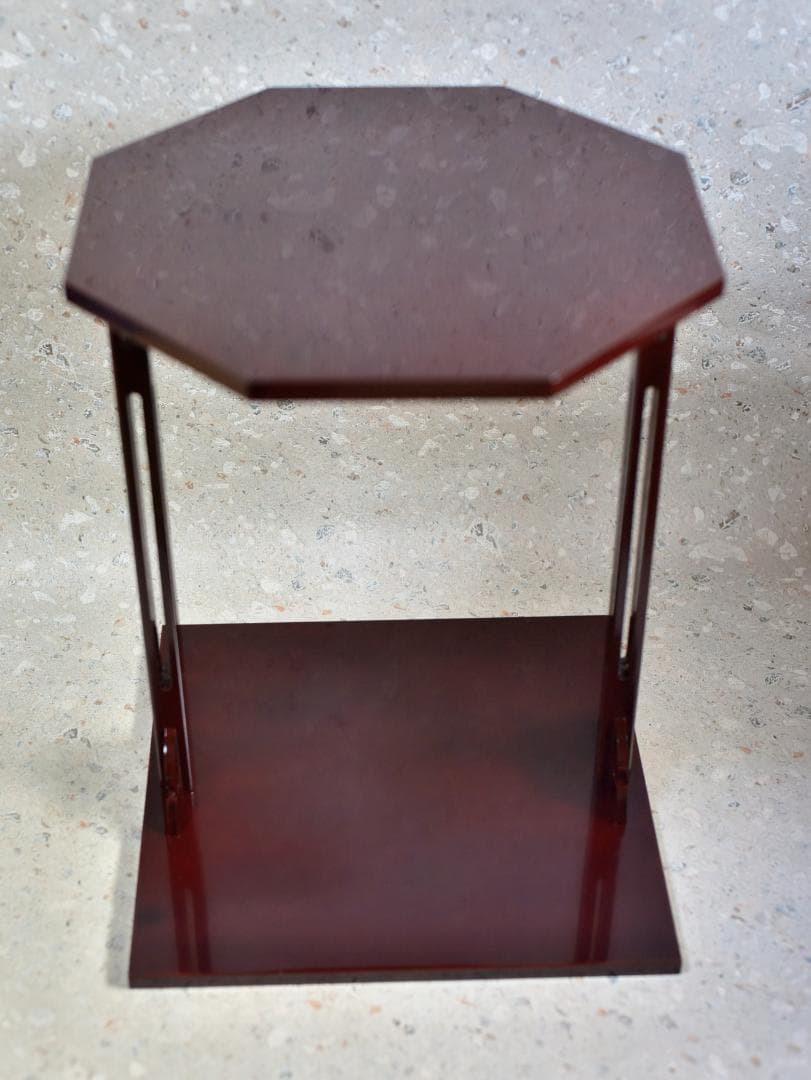 塗師表寛作　寿棚組立式【極上品】飾り棚　お茶道具／共箱 好日棚 即中斎好写 中村宗悦作 茶道 茶道具 棚 溜塗 格子棚 障子付 表