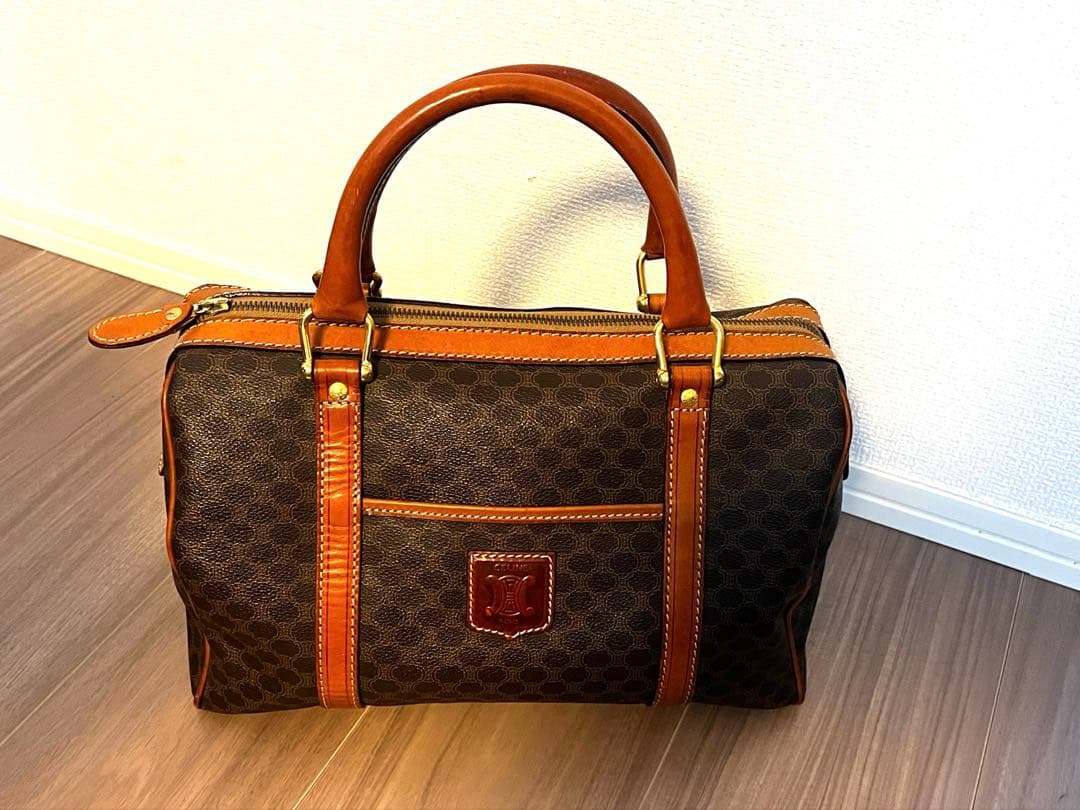 CELINE セリーヌ ボストン型 マカダム 総柄 ミニボストン