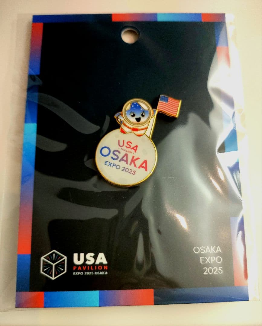 大阪万博　USAアメリカ　パビリオン　ピンバッジ