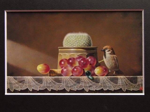 小澤一正、日常の静物、希少な額装用画集より、新品高級額装付、状態良好