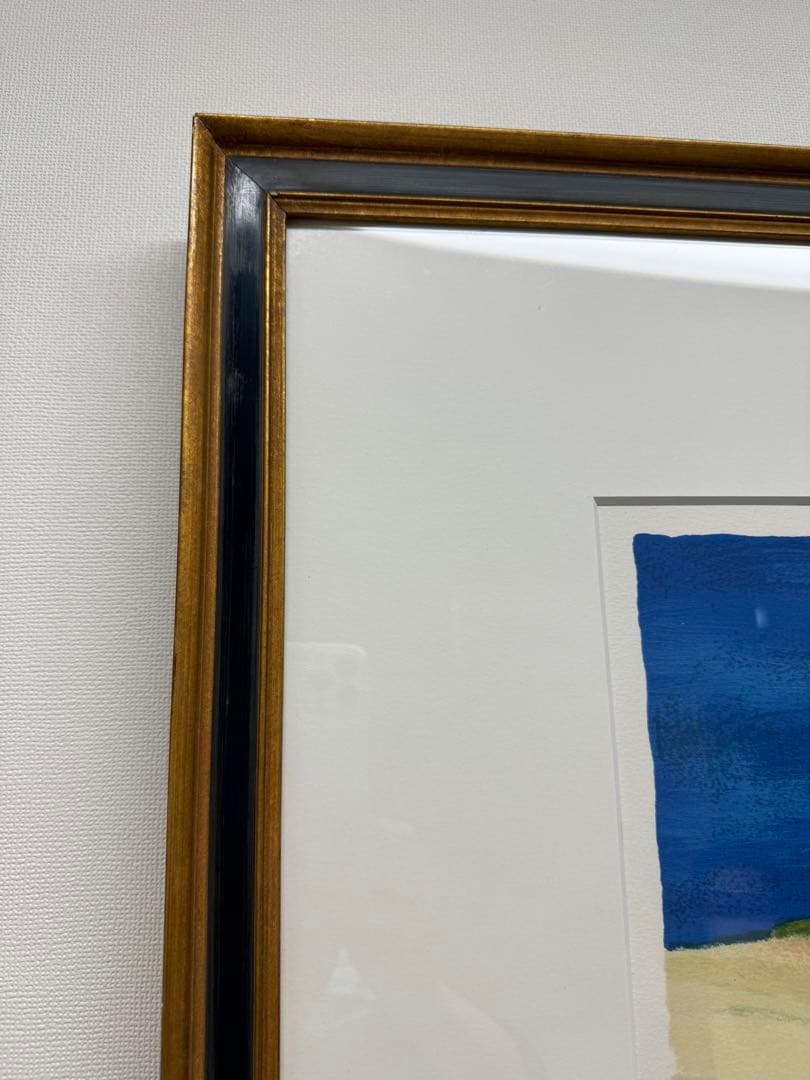 ベルナール・カトラン 「アレッツオ近郊」 リトグラフ 直サイン