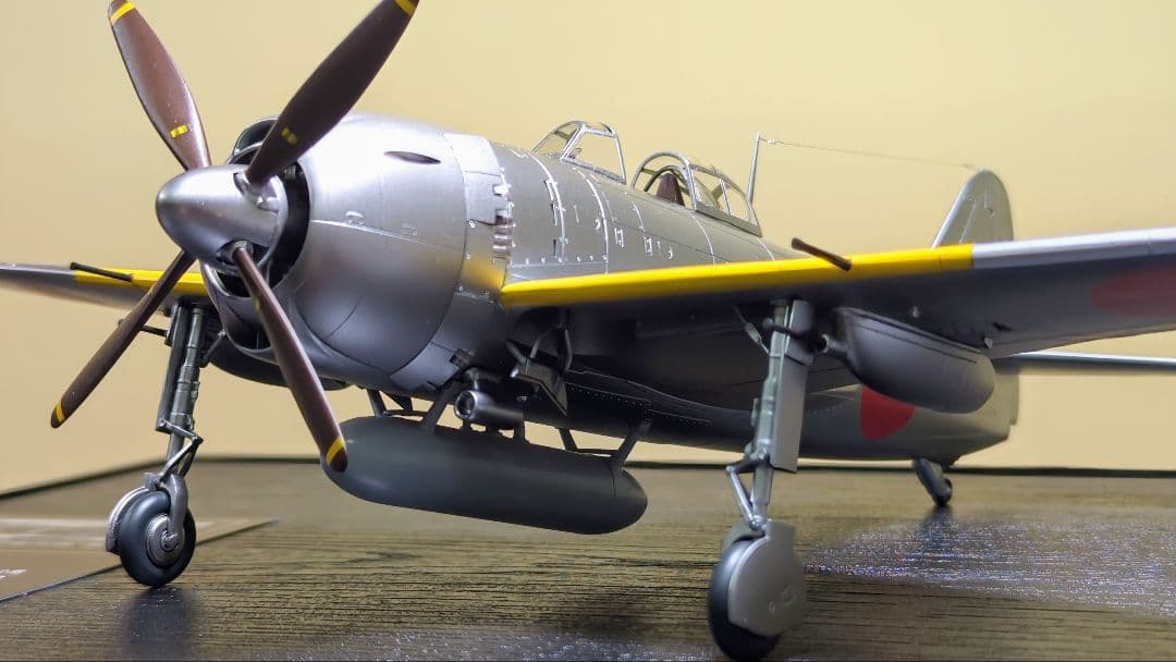 【プラモデル完成品】1/48 紫電一一型甲(シルバー塗装)(出品者製作) タミヤ 1/72 紫電一一型甲 製作記⑤(完成) | 模型大隊戦闘日誌