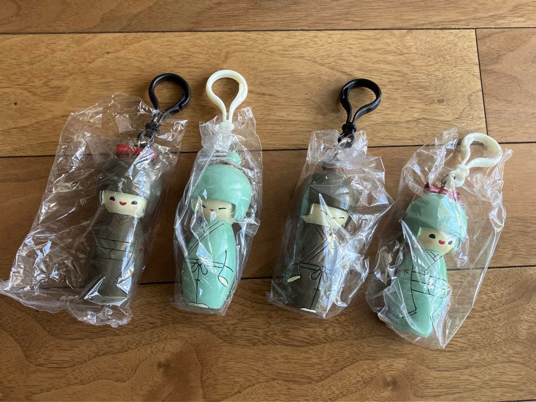 和風キャラクター ストラップ 4個セット　洋子　キーホルダー