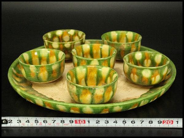 中国美術 唐三彩 盃 盤 揃 有名陶芸家所蔵(HA501) 中国美術 唐三彩 盃 盤 揃 有名陶芸家所蔵(HA501) - メルカリ
