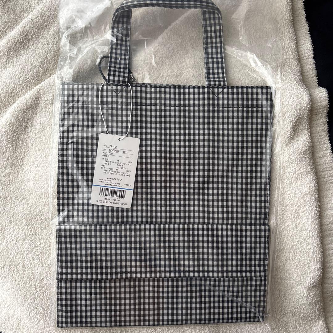 新品 ファミリア ギンガムチェック柄トートバッグ familiar - メルカリ