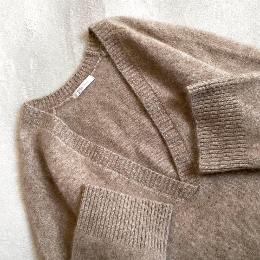 【ほぼ未使用✨】Plage ふわふわ　ウールカシミヤ深Vプルオーバー　柔らかい