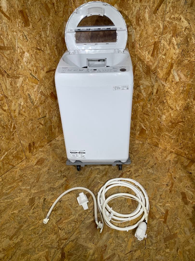 縦型洗濯機　シャープ　8.0kg　ES-GV8F　2021年製　　87512