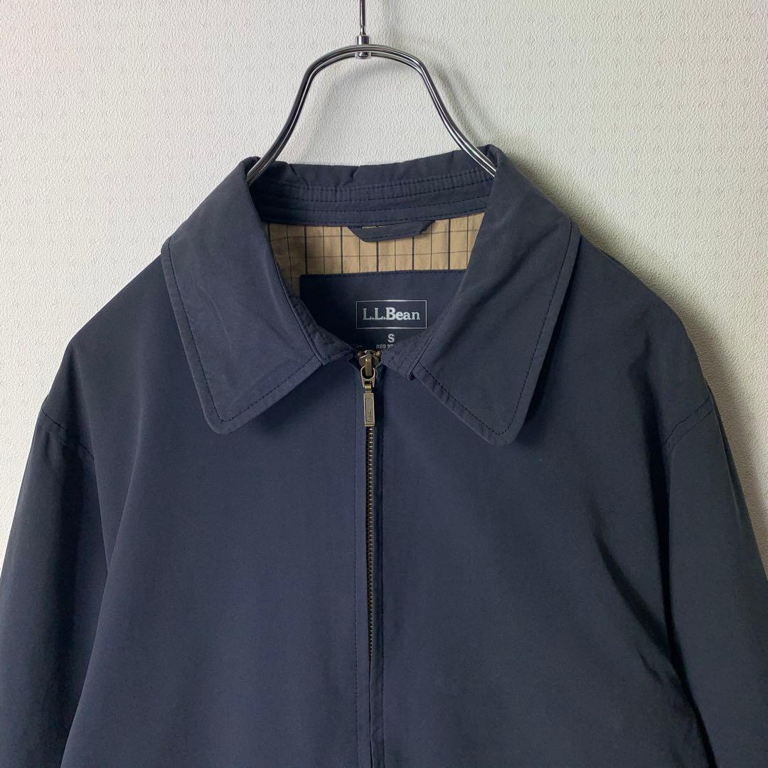 美品 00s エルエルビーン スイングトップ S ハリントン ネイビー