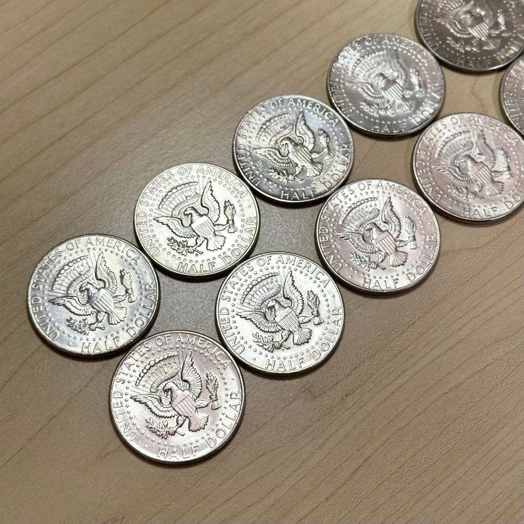 ケネディ ハーフダラー 1964年 10枚 銀貨 シルバーコイン 銀品位90