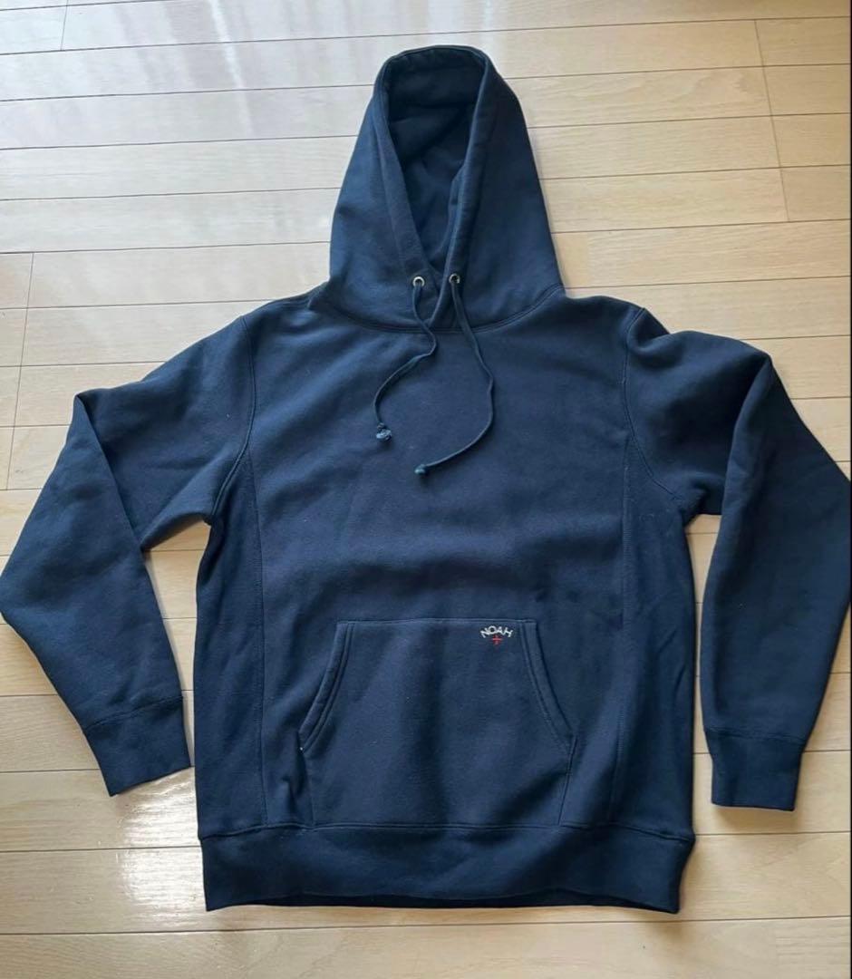 NOAH ネイビー フード付きパーカー