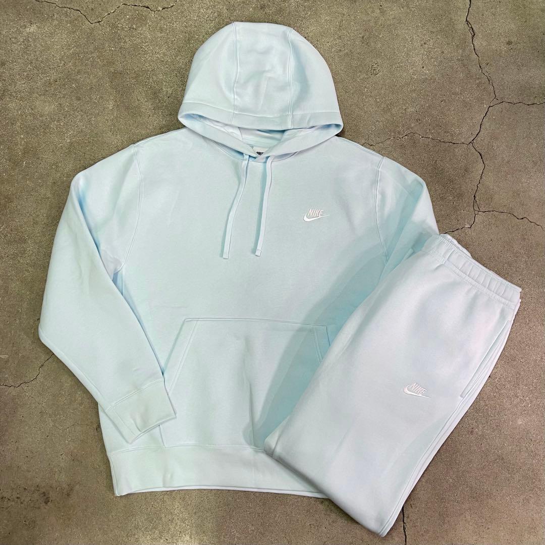Nike Sportswear Club Fleece セットアップ 水色 XL 新品 ナイキ クラブフリース セットアップ ユニバーシティブルー XL