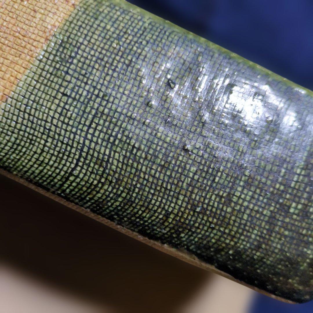 小原流生け花 古い織部焼 緑✕土色長型水盤 花器 - メルカリ