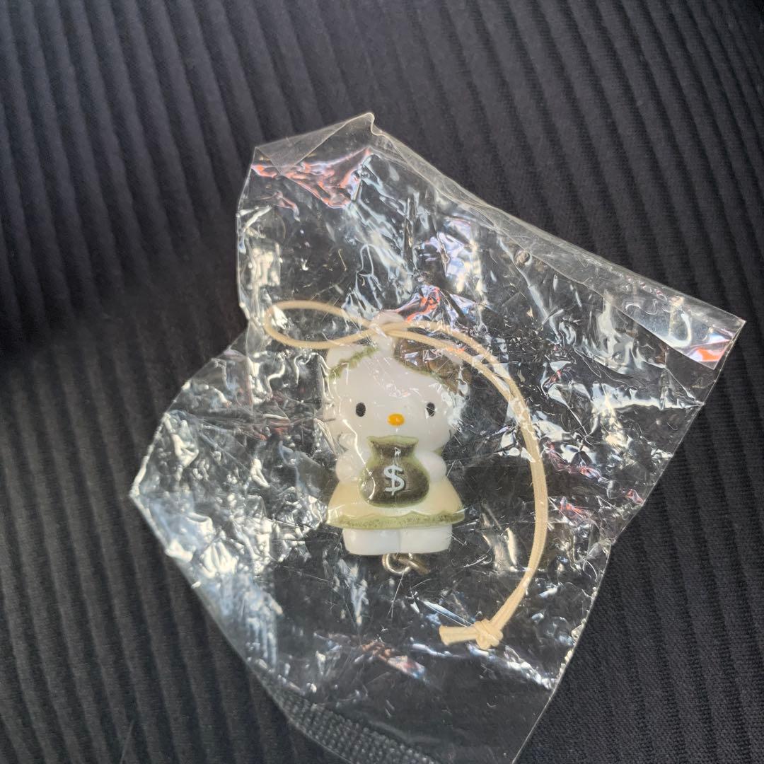 【激レア】ハローキティ エンジェル 風水マスコットストラップ　チャーム　金運