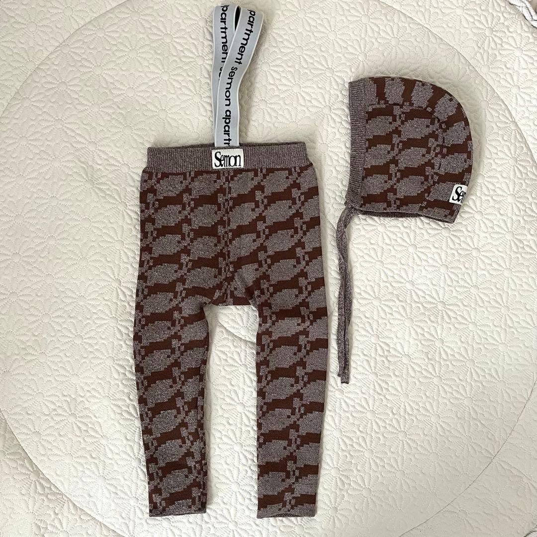 semon horse leggings 0-1y セモン　レギンス　ボンネット