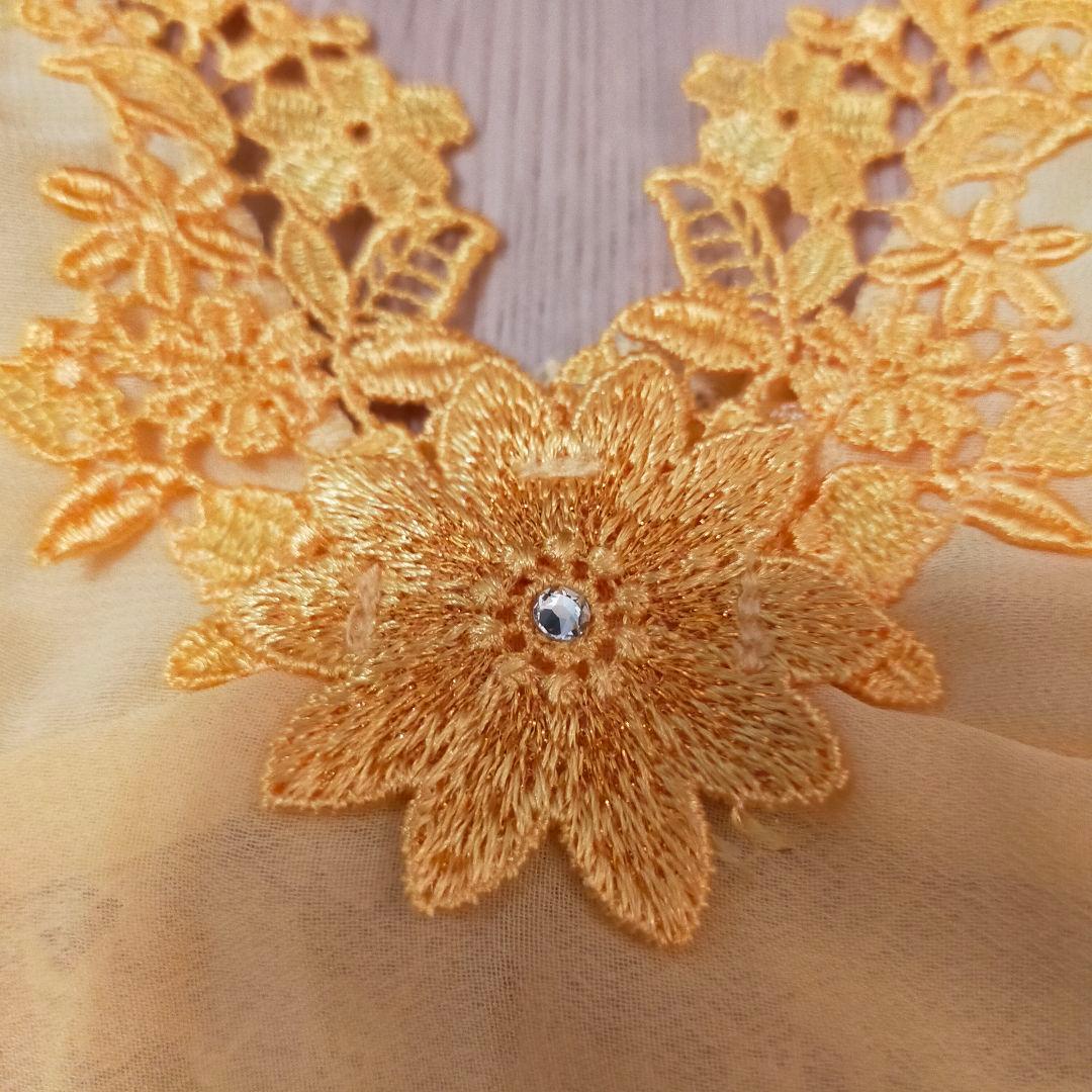 ワコール 店舗限定 スワロフスキー サルート 花柄 刺繍 キャミソール L