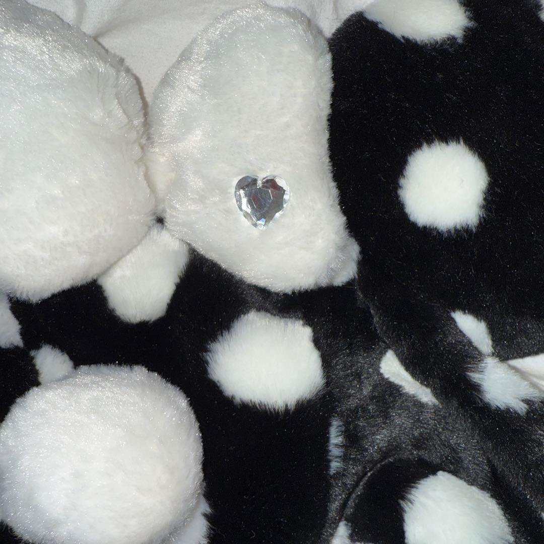 ミニーちゃん 水玉 ファンキャップ 被り物 黒 - メルカリ