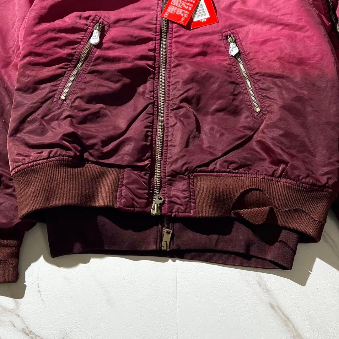 未使用 定価8万 ディーゼル レイヤード パーカー ma1 グラデーション