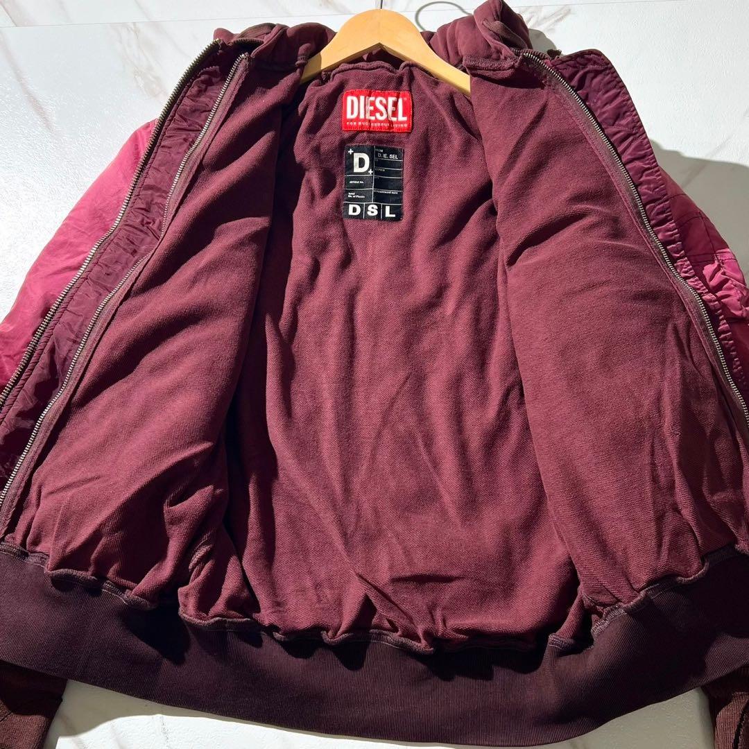 未使用 定価8万 ディーゼル レイヤード パーカー ma1 グラデーション
