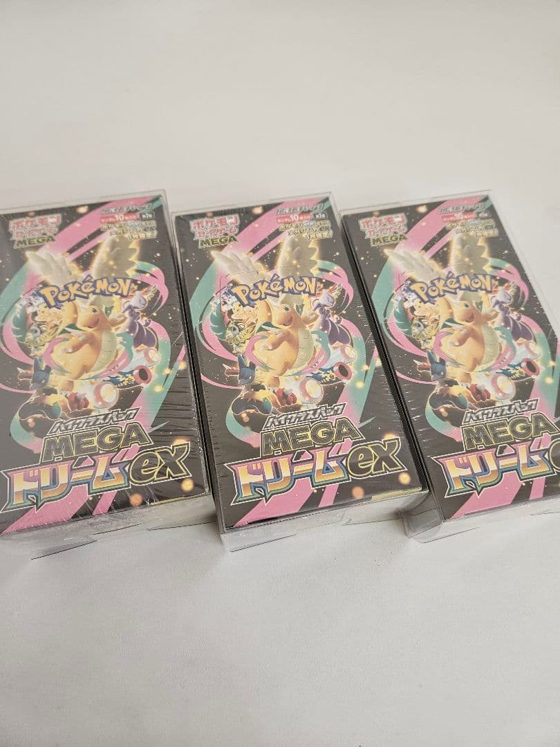 ポケモンカードゲーム Mega ドリーム ex 3BOX シュリンク付き ポケモンカード MEGAドリームex シュリンク付き 3box｜Yahoo!フリマ