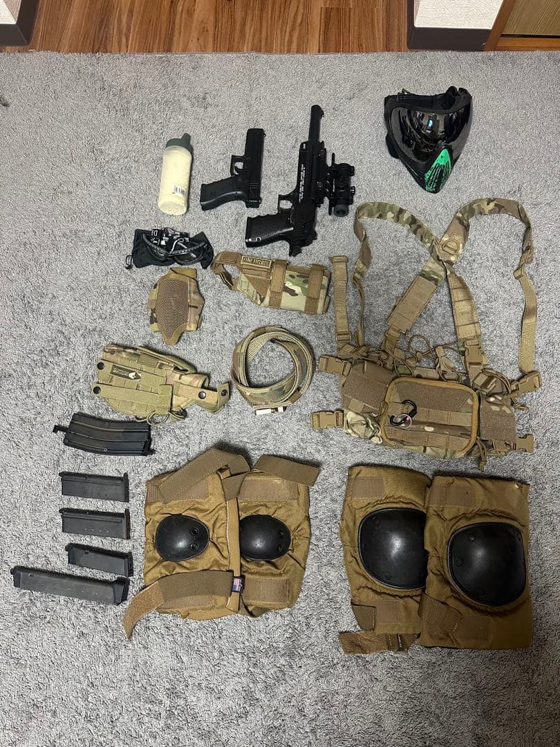 引退セット　ミリタリー装備一式 G18c,DE付き