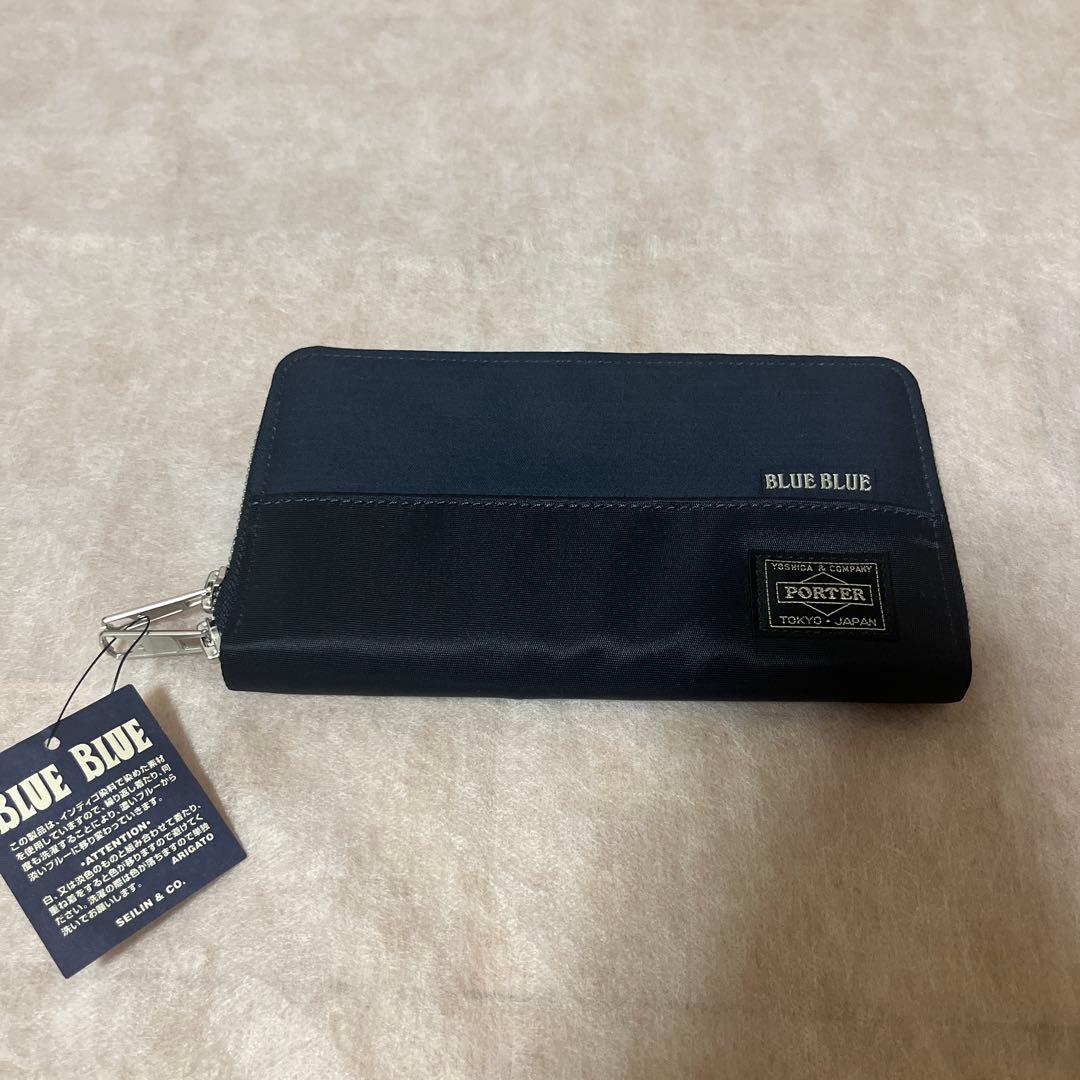 PORTER×BLUE BLUE インディゴ ロングウォレット 長財布 新品