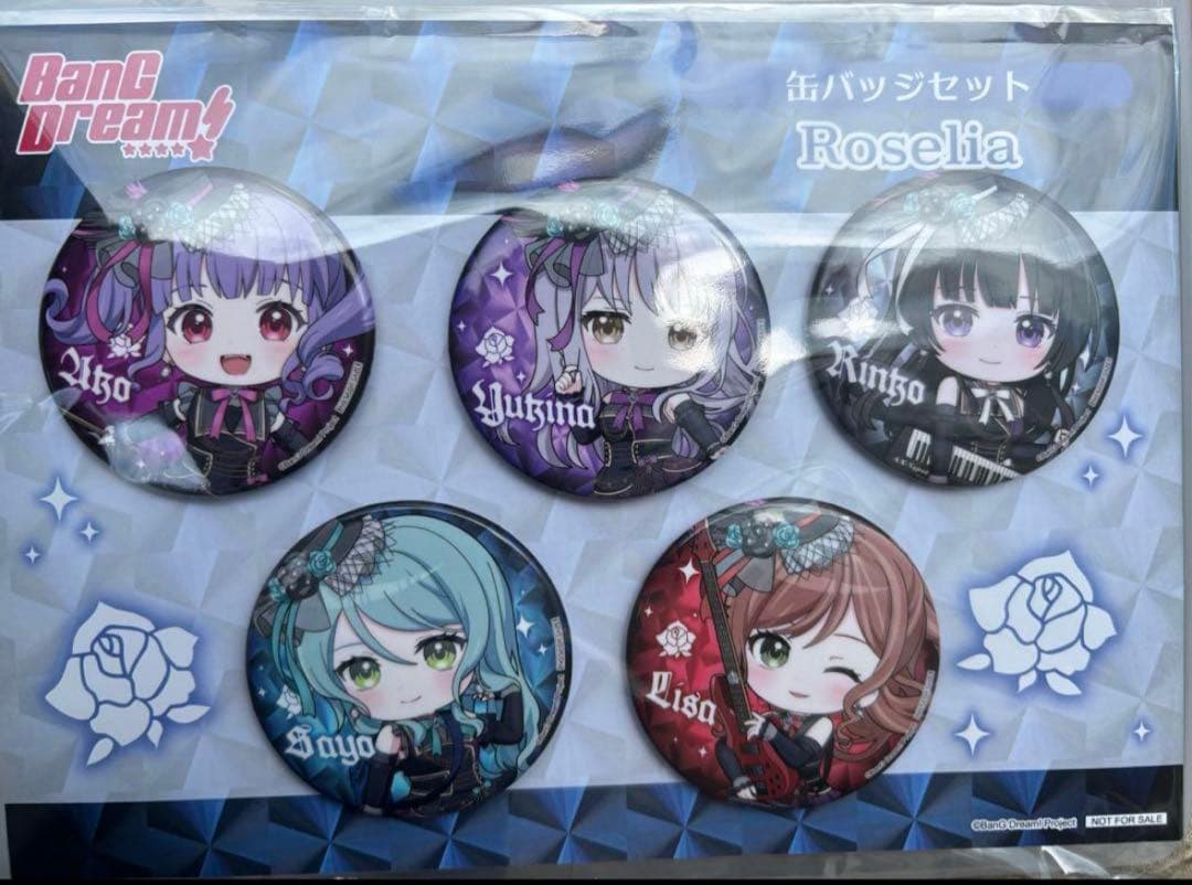 バンドリ ゲーマーズ 秋葉原 缶バッジ Roselia 5種セット 1 お仕事告知】 *☆*┈┈┈┈┈┈┈┈┈┈┈┈*☆* 🌹BanG Dream!10周年