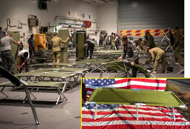 米軍実物 GIコット フォールディングコット 折り畳みベッド 野戦ベッド　42