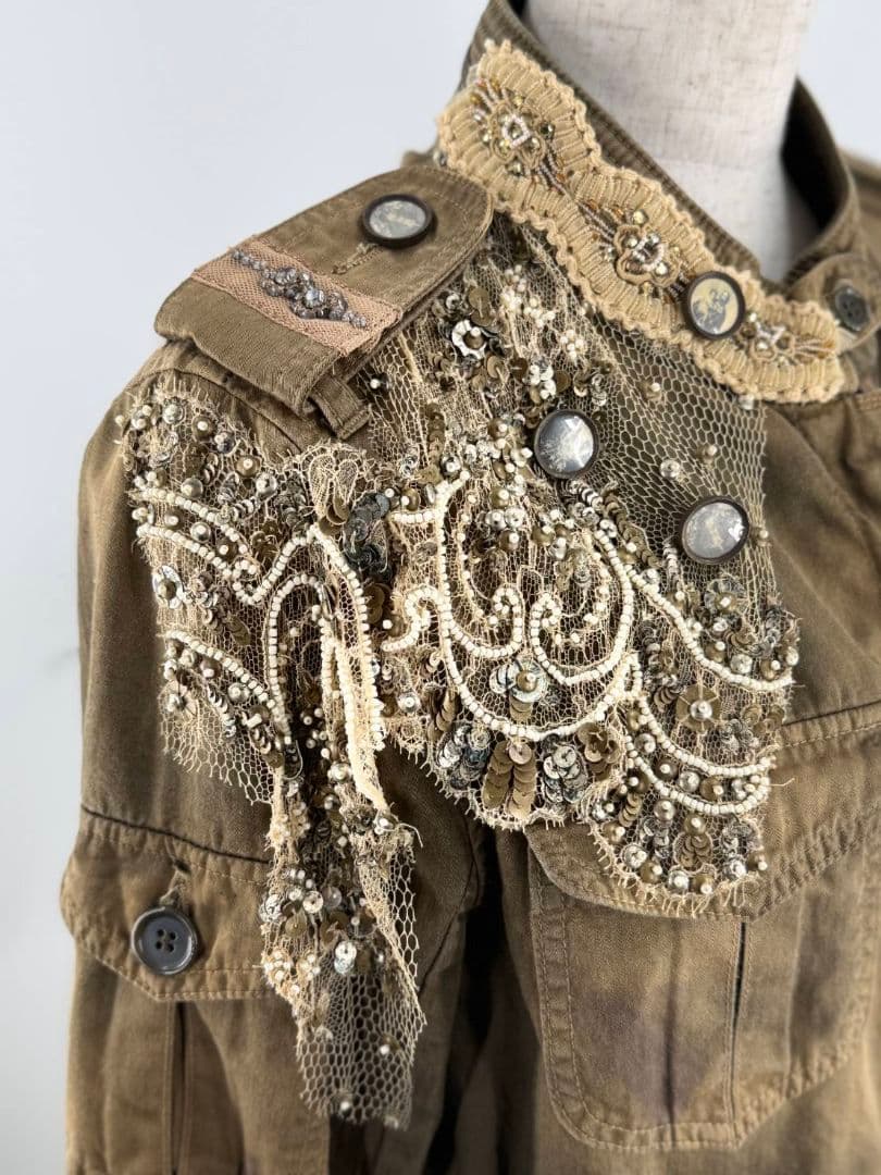 【新品未使用】シェアスピリット sharesprit 装飾ミリタリージャケット