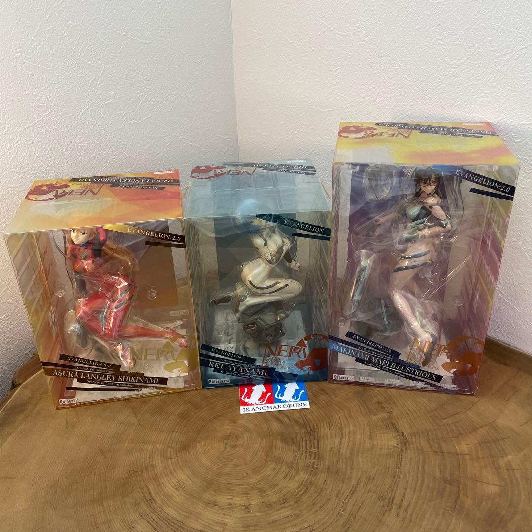 壽屋　エヴァンゲリオン　フィギュア　アスカ　綾波レイ　マリ　新品　未開封　セット シン・エヴァンゲリオン劇場版」レイ、アスカ、マリの“カプセル