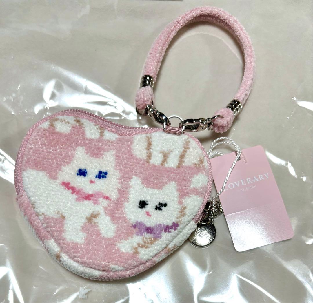 LOVERARY FEILER フェイラー 猫　ハート型ポーチ
