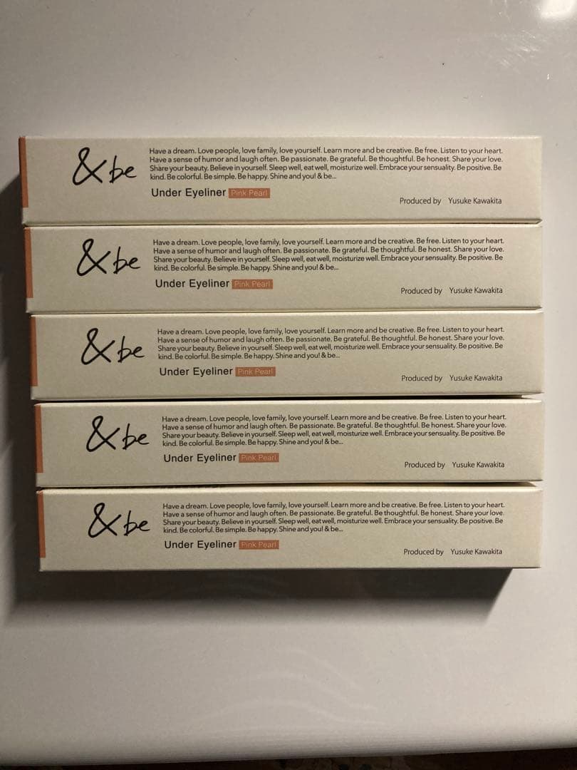５本　＆be アンドビー アンダーライナー ピンクパール