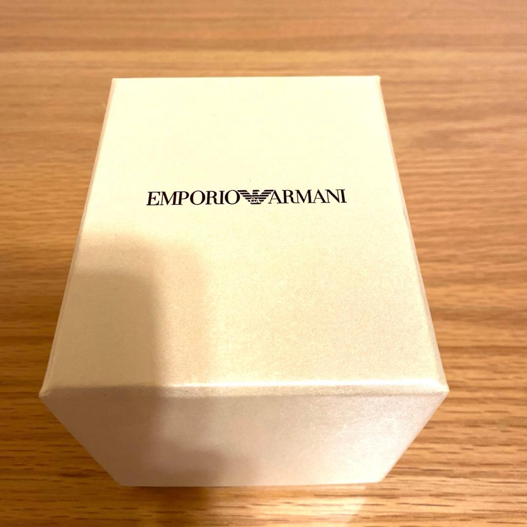 EMPORIO ARMANI ブラック クロノグラフ