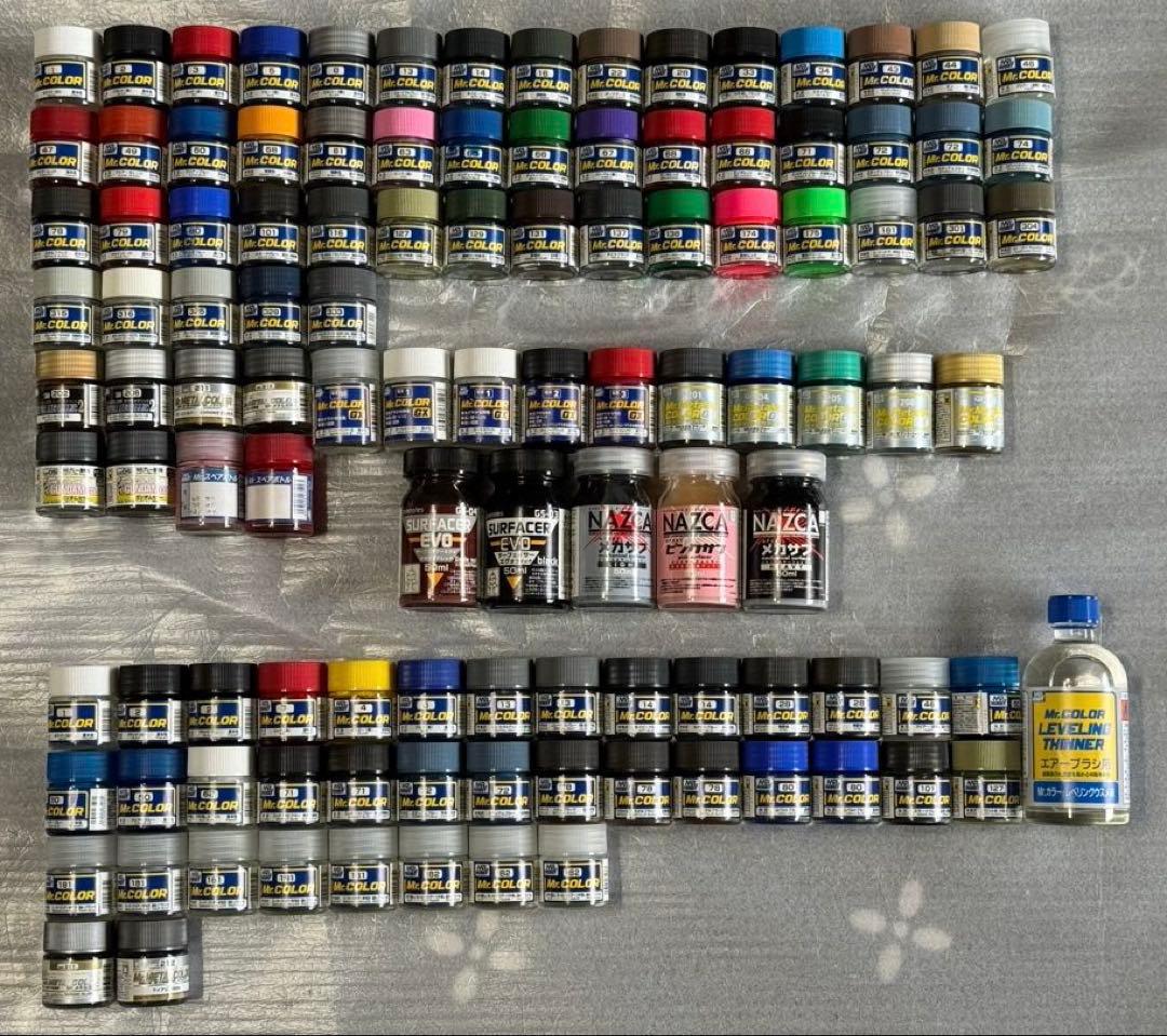Mr.COLOR 溶剤系アクリル塗料 他 112本 セット Amazon | Mr.カラー GGX ダブルジーエックス LG113 つや消しクリアー
