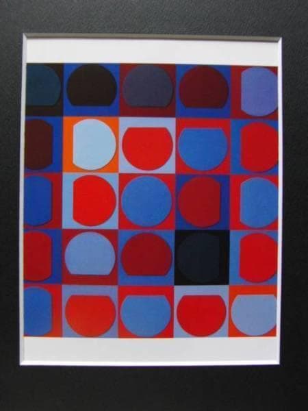 VASARELY、ベラトリックス＝PYR、希少画集画、新品額装付