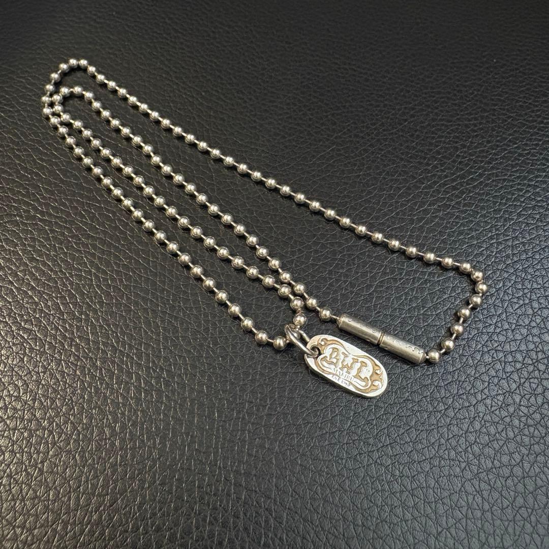 Bill Wall Leather ボールチェーン ロゴプレート 48.5cm